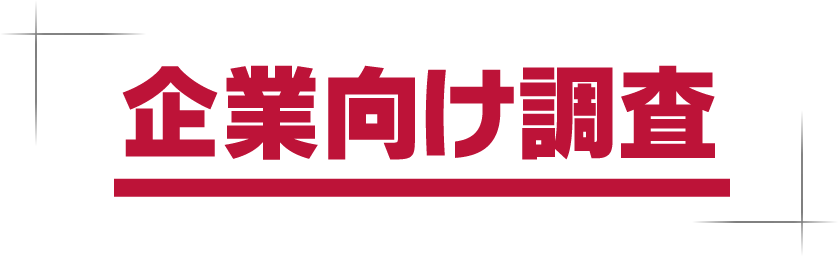 企業向け調査